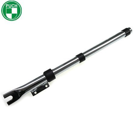 Holmrohr Gabelrohr rechts mit Halter chrom Puch Supermaxi